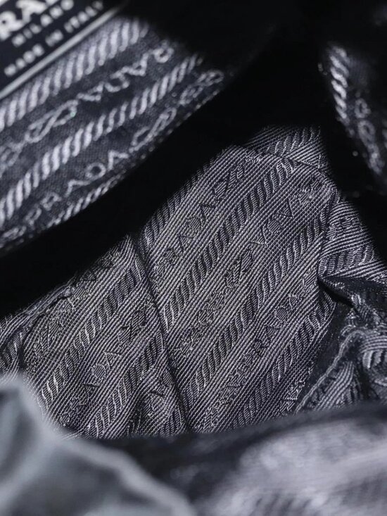PRADA Backpack Nylon Black Silver Auth yk main image 13